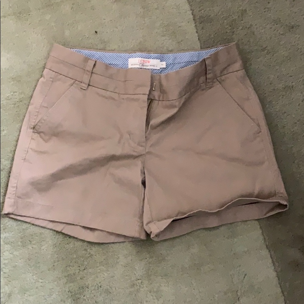 Jcrew chino khaki shorts